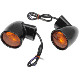 DRAG SPECIALTIES Bullet-Style Turn Signals FLT - Black 2020-0602